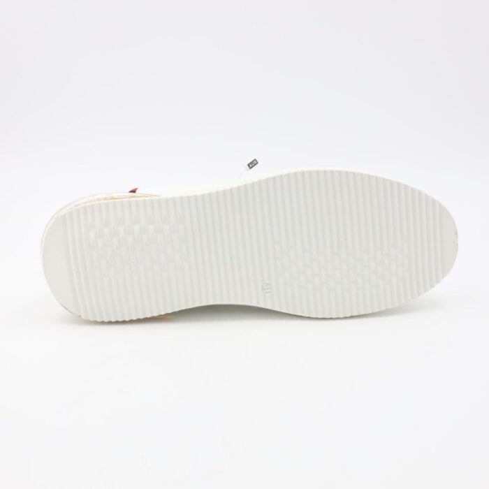 ⁦حذاء كاجوال شبابي جلد للرجال لون أبيض⁩ - الصورة ⁦6⁩