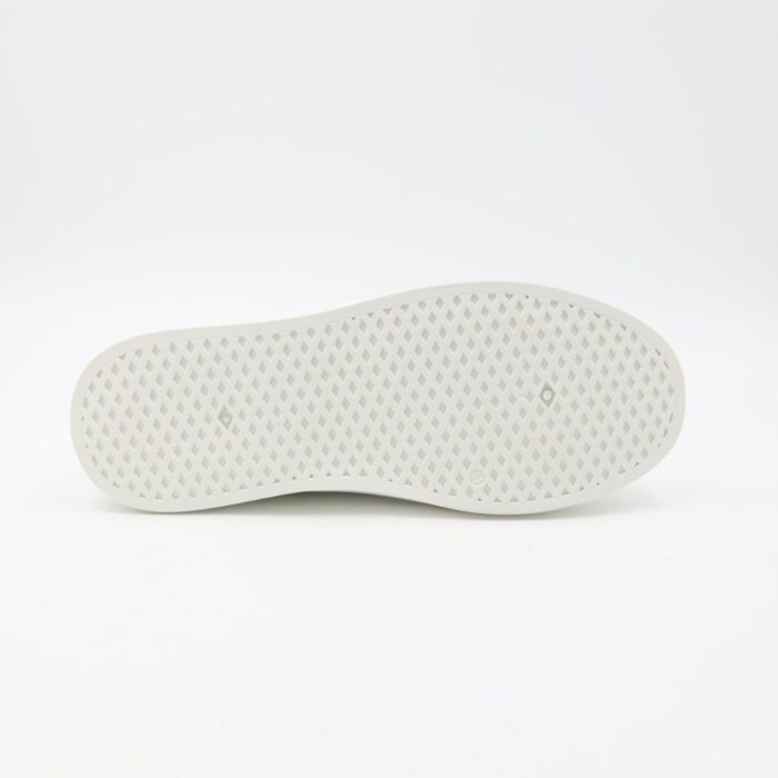 ⁦حذاء كاجوال شبابي جلد للرجال لون أبيض⁩ - الصورة ⁦6⁩