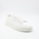 ⁦حذاء كاجوال شبابي جلد للرجال لون أبيض⁩ - الصورة ⁦7⁩