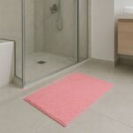 دعسة (سجادة حمام) مقاس 80×50 سم لون زهري