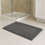 ⁦دعسة (سجادة حمام) مقاس 80×50 سم لون رمادي غامق⁩ - الصورة ⁦2⁩