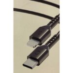 كابل من تايب سي الى ايفون طول 1 متر لون أسود