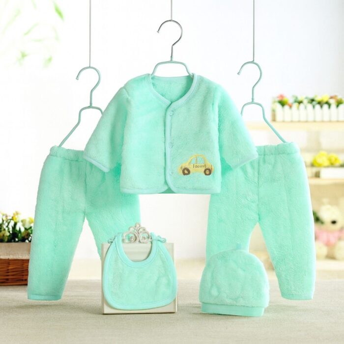 103389716_68ce93cf95d01 طقم بيبي (6 قطع) للأطفال لون أخضر فاتح - الصورة 1