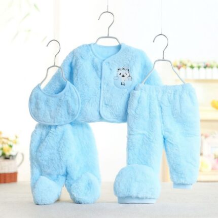 طقم بيبي (6 قطع) للأطفال لون أزرق فاتح