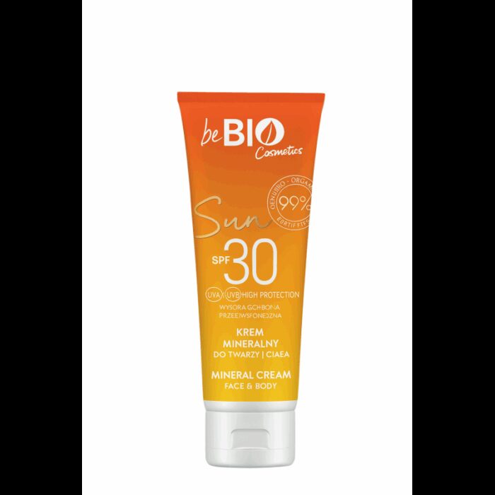 ⁦واقي شمس معدني طبيعي للوجه والجسم SPF 30 – beBIO (75 مل)⁩ - الصورة ⁦2⁩