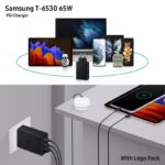 ⁦عظمة شحن سامسونج T-6530 65W PD مبكت مع لوجو - 3 مداخل حيث يمكنك شحن 3 أجهزة في نفس الوقت⁩ - الصورة ⁦4⁩
