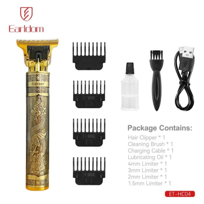 103389871_68c2ce8dab98a ماكينة الحلاقة الكهربائية Earldom HC-04، بتصميم هيكل معدني مميز. - الصورة 1