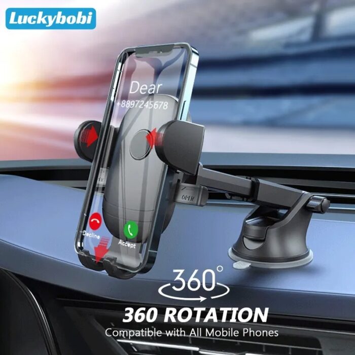 ⁦حامل هاتف للسيارة ماركة WiWu - زاوية 360 درجة - موديل CH013⁩ - الصورة ⁦2⁩