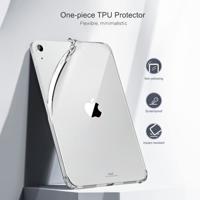 ⁦كفر ايباد TPU شفافة مضادة للخدش والصدمات - حجم 10.2 بوصة - مناسب ل ايباد 9/8/7⁩ - الصورة ⁦2⁩