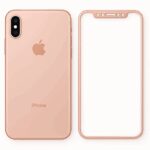 لزقة شاشة مع ظهر لايفون X/XS - لون Rose Gold