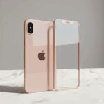 لزقة شاشة مع ظهر لايفون XR - لون Rose Gold