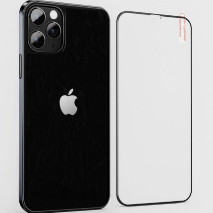 لزقة شاشة مع ظهر لايفون IP 11 Pro Max - لون أسود