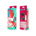 سماعة سلك مع جلدة مع ميكروفون - مريحة في الارتداء - ماركة Ansty E062