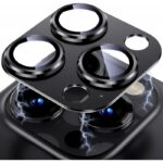 حماية عدسة كاميرا لآيفون
  13Pro Max/ 13 Pro مصنوعة من زجاج مقوّى قطعة واحدة - لون أسود