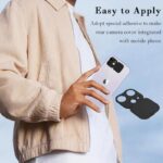 ⁦حماية عدسة كاميرا آيفون 11Pro Max/ 11 Pro - مصنوعة من زجاج مقوّى قطعة واحدة - لون أسود⁩ - الصورة ⁦4⁩