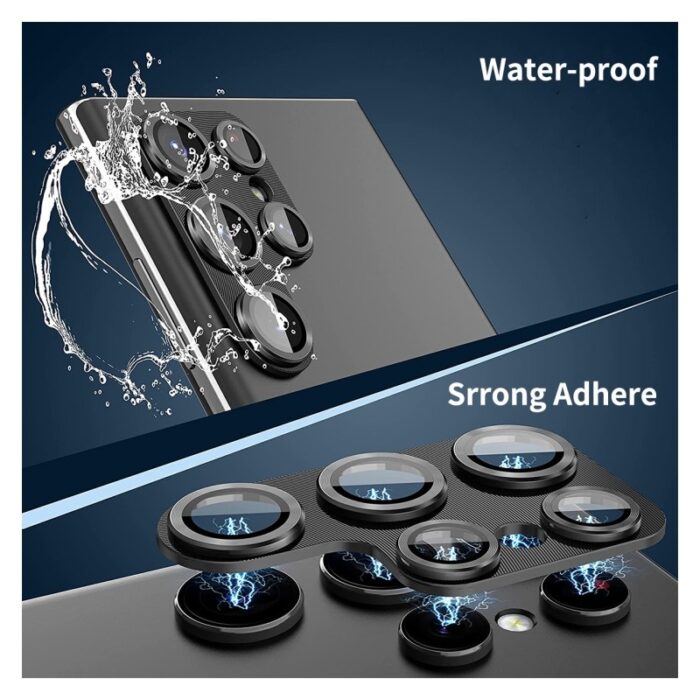 ⁦حماية عدسة كاميرا للسامسونج S23 Ultra لون أحمر- مصنوعة من معدن قطعة واحدة⁩ - الصورة ⁦3⁩