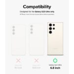 ⁦طقم حماية لعدسات كاميرا لجوال جلاكسي S23 Ultra - لون أسود⁩ - الصورة ⁦4⁩