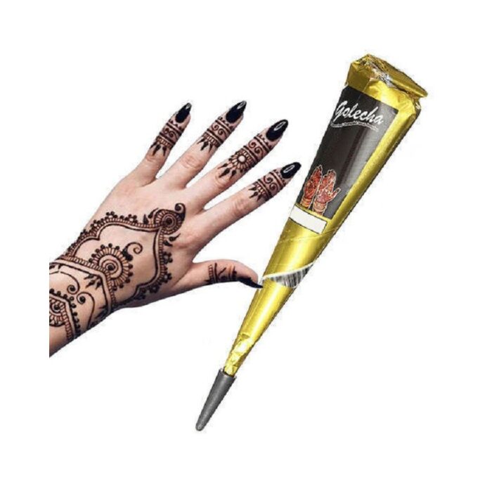⁦حناء جوليشا لون أسود- مصنوعة من مكونات طبيعية - جاهز للاستخدام في رسم التاتو/النقوش على اليدين والجسم⁩ - الصورة ⁦2⁩