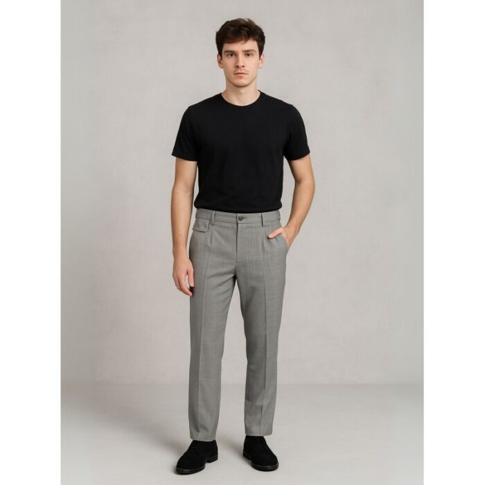 ⁦بنطلون كاجوال رجالي لون سكني⁩ - الصورة ⁦2⁩