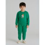 بجامة بأكمام طويلة للأطفال لون أحمر