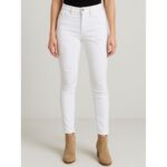 بنطلون جينز للنساء لون أبيض