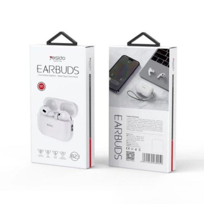 ⁦earbuds jb23 العالمية yesido سماعة ايربودز لاسلكية جلد ماركة⁩ - الصورة ⁦3⁩