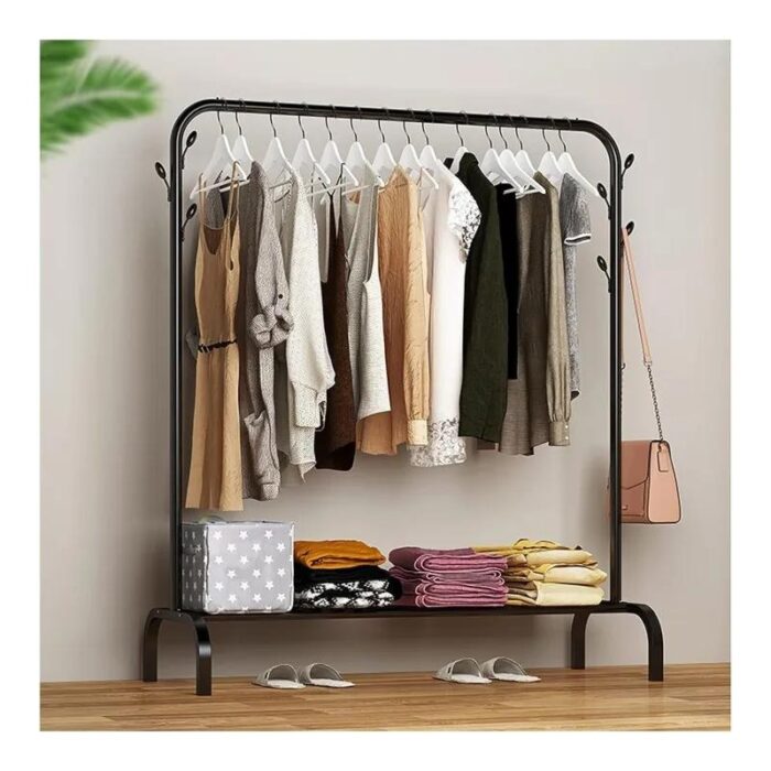 103390076_68c2d0eb26530 ستاند ملابس معدن لون اسود - الصورة 1