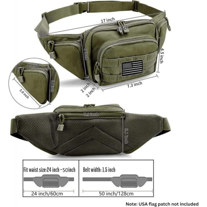 ⁦حقيبة شنتة خصر شبابية متعددة الاستخدامات⁩ - الصورة ⁦4⁩