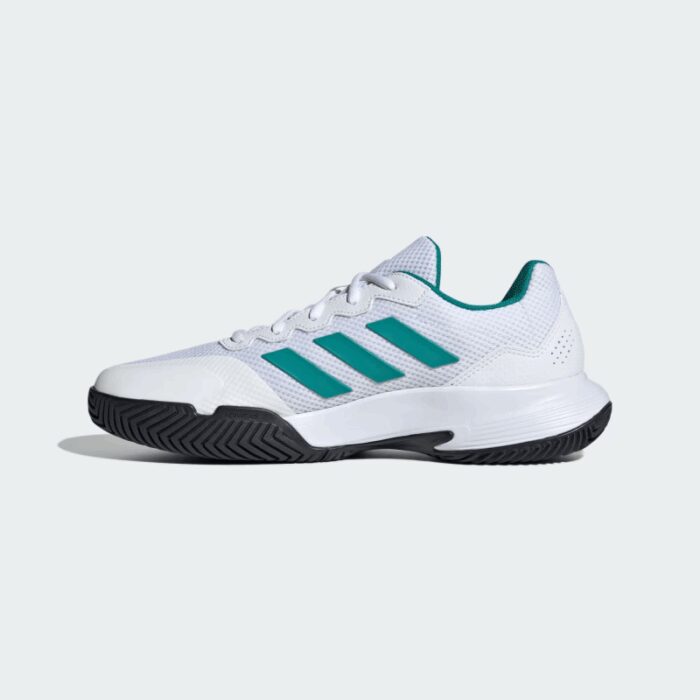 ⁦adidas Mens' Gamecourt 2.0 Tennis Shoes - White⁩ - الصورة ⁦6⁩