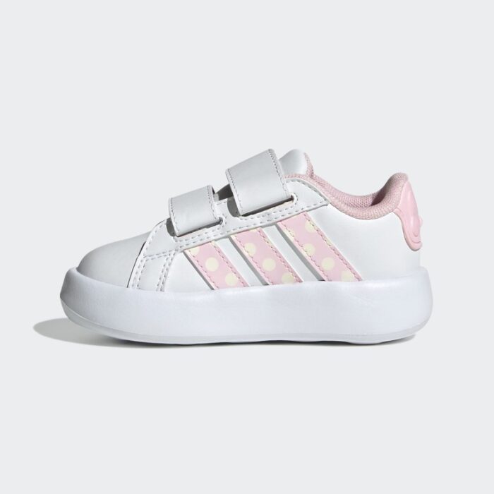 ⁦adidas Kids' x Disney Minnie Mouse Grand Court Shoes - White⁩ - الصورة ⁦5⁩