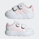 ⁦adidas Kids' x Disney Minnie Mouse Grand Court Shoes - White⁩ - الصورة ⁦11⁩