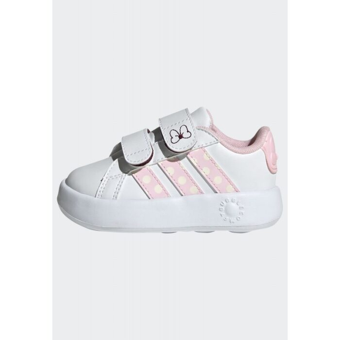⁦adidas Kids' x Disney Minnie Mouse Grand Court Shoes - White⁩ - الصورة ⁦13⁩