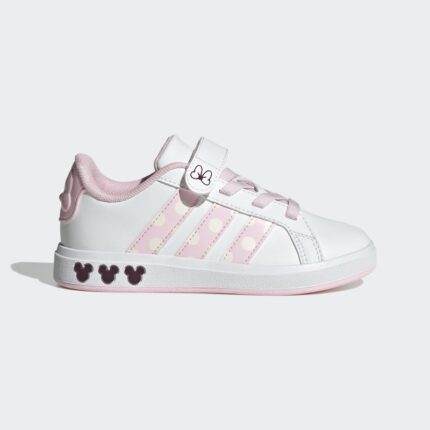 adidas Kids' Disney Minnie Mouse Grand Court Shoes - White