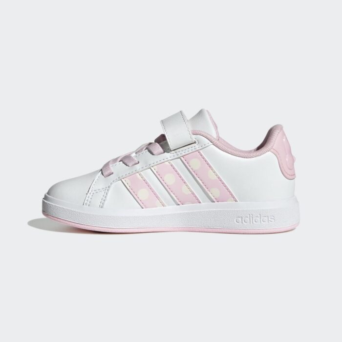 ⁦adidas Kids' Disney Minnie Mouse Grand Court Shoes - White⁩ - الصورة ⁦5⁩