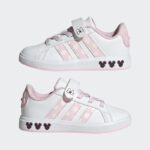⁦adidas Kids' Disney Minnie Mouse Grand Court Shoes - White⁩ - الصورة ⁦11⁩
