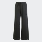 ⁦adidas Womens' ALL SZN Fleece Loose Wide-Leg Pants - Black⁩ - الصورة ⁦2⁩