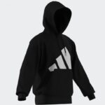 ⁦adidas Mens' Essentials Big Logo French Terry Hoodie - Black⁩ - الصورة ⁦8⁩
