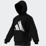 ⁦adidas Mens' Essentials Big Logo French Terry Hoodie - Black⁩ - الصورة ⁦14⁩