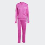 ⁦adidas Womens' Essentials 3-Stripes Track Suit - Pink⁩ - الصورة ⁦2⁩