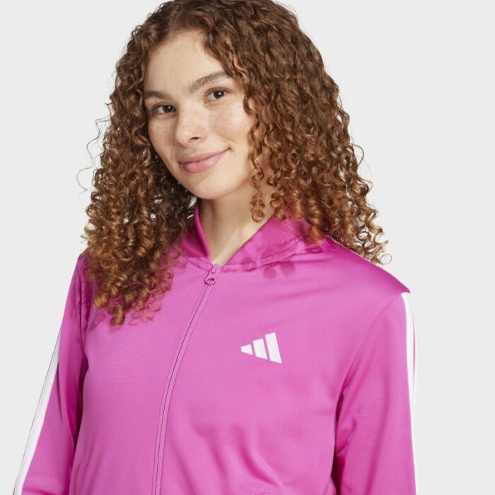 ⁦adidas Womens' Essentials 3-Stripes Track Suit - Pink⁩ - الصورة ⁦8⁩