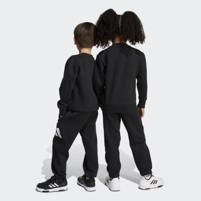 ⁦adidas Kids' Unisex Essentials Joggers Set - Black⁩ - الصورة ⁦6⁩