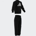 ⁦adidas Kids' Unisex Essentials Joggers Set - Black⁩ - الصورة ⁦9⁩