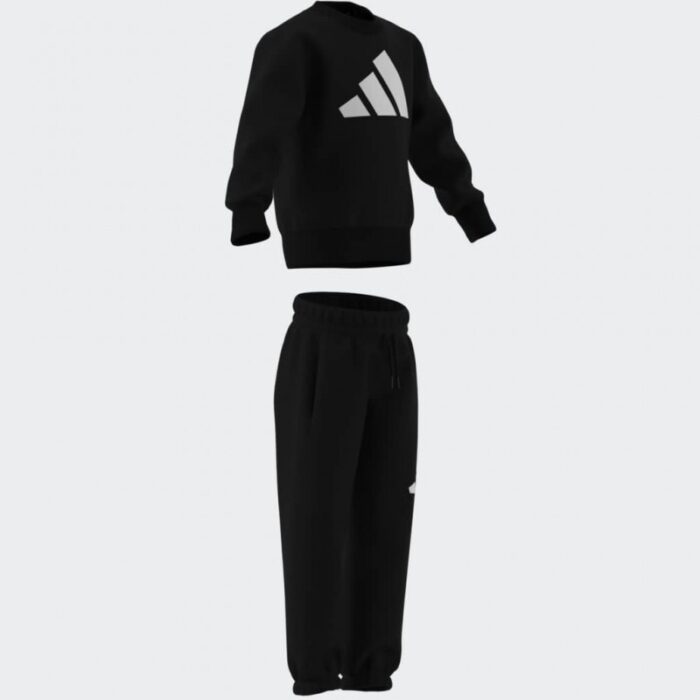 ⁦adidas Kids' Unisex Essentials Joggers Set - Black⁩ - الصورة ⁦9⁩