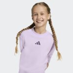 ⁦adidas Kids' Girl Fleece Jogger Set - Purple⁩ - الصورة ⁦3⁩
