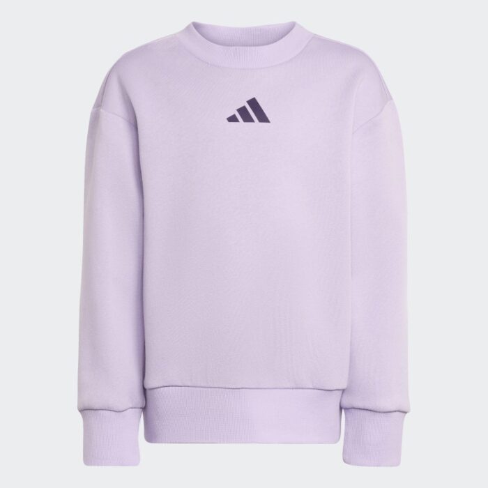 ⁦adidas Kids' Girl Fleece Jogger Set - Purple⁩ - الصورة ⁦4⁩