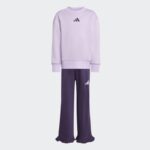 ⁦adidas Kids' Girl Fleece Jogger Set - Purple⁩ - الصورة ⁦5⁩