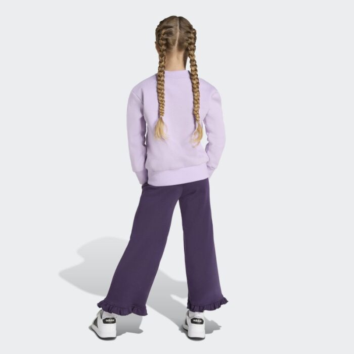 ⁦adidas Kids' Girl Fleece Jogger Set - Purple⁩ - الصورة ⁦8⁩