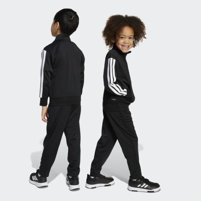 103390189_68cb1f6de4d32 adidas Kids' Unisex Essentials Climacool Track Suit - Black - الصورة 1