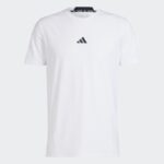 ⁦adidas Men's Designed for Training Workout Tee-White⁩ - الصورة ⁦2⁩