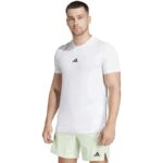 ⁦adidas Men's Designed for Training Workout Tee-White⁩ - الصورة ⁦3⁩